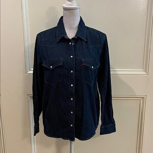 Levi's Navy Button Down Shirt